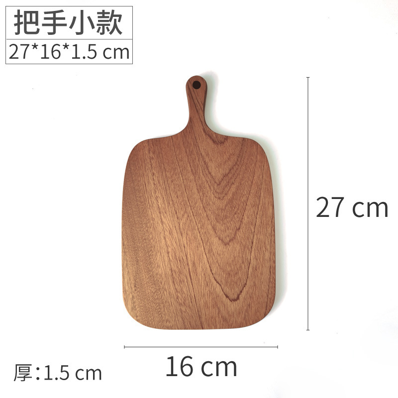 Tabla de cortar de madera maciza, tabla de cortar pequeña, tabla de pan, tabla de complementos alimenticios para niños, tabla de cortar sin pintura, bandeja de alimentos, tabla de madera entera, estilo ins