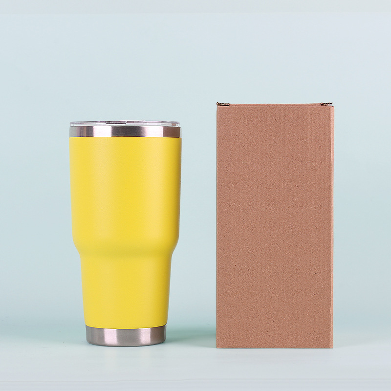 30oz taza de coche taza de helado taza de cerveza 304 color de acero inoxidable termo taza regalo en stock taza de spray de plástico al por mayor