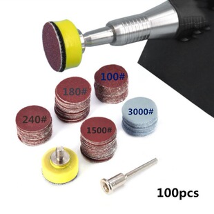 25mm 1 inch sanding disc sand disc 100-3000 sandpaper 1 inch abrasive polishing pad for Dremel tools