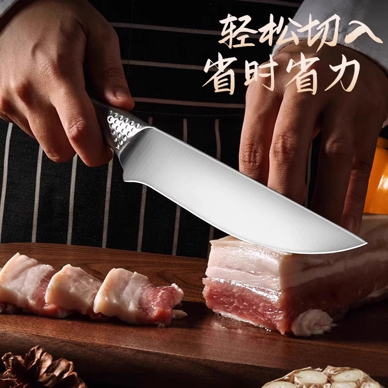 Cuchillo de corte de hueso de acero inoxidable cuchillo de corte de cerdo cuchillo de corte ultra afilado cuchillo de corte de carne de carne de vaca y oveja
