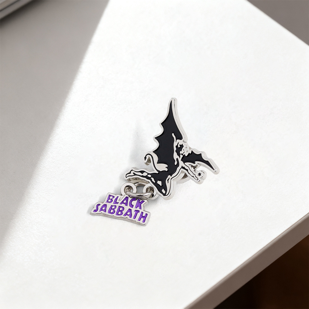 British Heavy Metal Rock Band Badge Black Sabbath Enamel Brooch Music Lover Pendant Badge