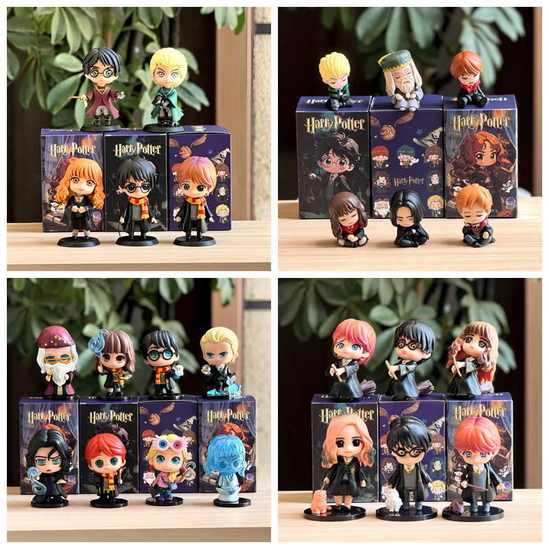 Magic Academy Harry Potter Trendy Blind Box Figurines Cartoon Characters Hermione and Ron Dolls Desktop Car Ornaments Magic Academy Harry Potter Trendy Blind Box Figurines Cartoon Characters Hermione and Ron Dolls Desktop Car Ornaments