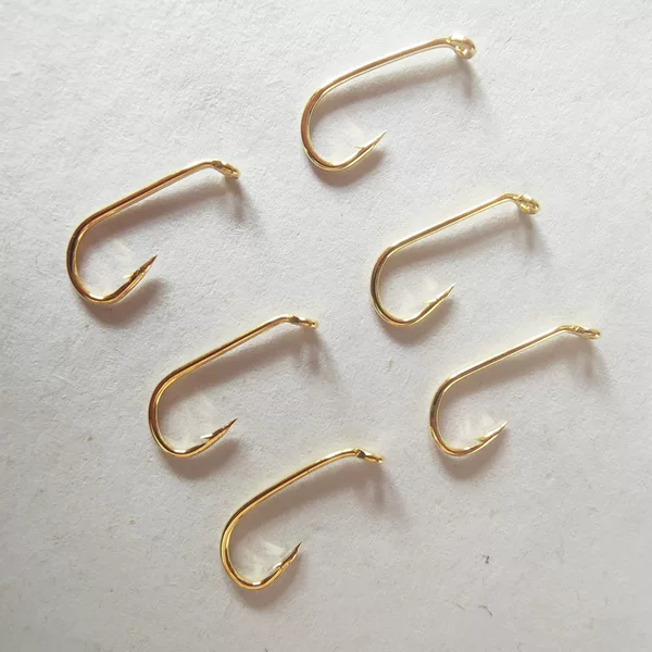 Golden Tube Paid Fly Hook Road Subminiature Small Fly Fishing Bare Hook Curved Handle small size Horse Mouth White Strips Dinner Strips Milk Ark