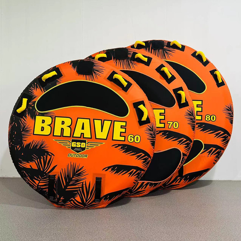 Suministro de fábrica de lanchas rápidas inflables marinas, sofá de arrastre, bote de aire de tracción de agua, anillo de arrastre de isla flotante al por mayor