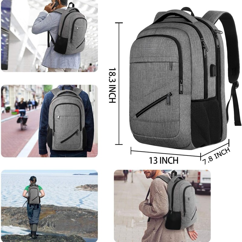 Travel Laptop Backpack, 17inch Business Flight Approved Backpack,, for Men Women
