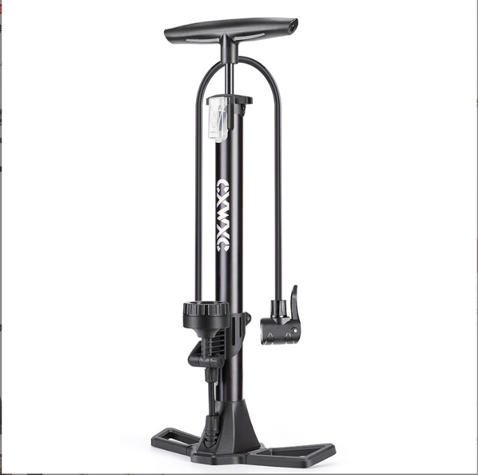 自行车打气筒山地车充气筒电动车立式打气筒高压充气筒美法嘴通用