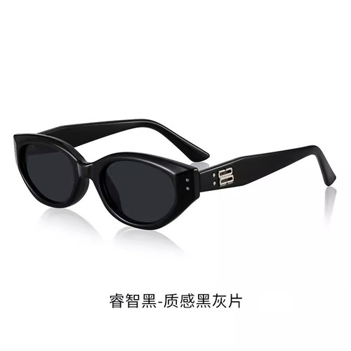 gm sunglasses high-end retro men's small frame sunglasses cat-eye sunglasses women's high-end 2024 new style