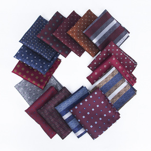 One-piece delivery origin supply new polyester silk square scarf business dinner shirt suit accessories pocket towel