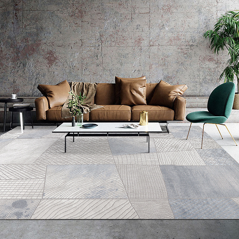 Fábrica fuente alfombra de sala de estar antideslizante alta sensación doméstica dormitorio resistente a la suciedad fácil de limpiar alfombra de la cama de la villa