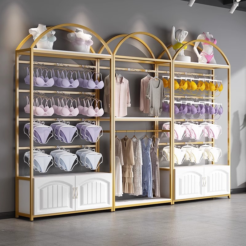 袜子货架展示架袜子多层文胸内裤展示商场货架服装店多功能置物架
