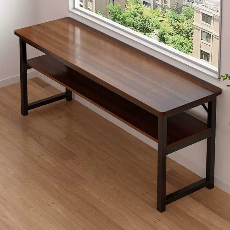 Узкий стол для учебы, прямоугольный простой стол для аренды, рабочий стол для аренды, настенный длинный стол для аренды