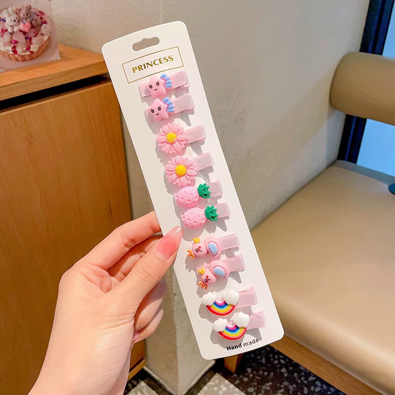 婴儿汗毛夹女宝宝发夹不伤发胎毛夹夹子头饰儿童婴幼儿发量少发卡|undefined