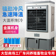 【工厂直销】菊花工业冷风机10000风量铁壳空调扇厂房仓库冷气扇