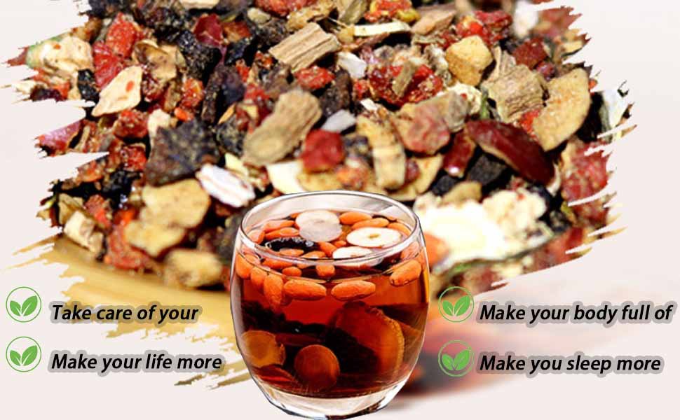 Ginseng Infused Eight Treasure Tea Ren Shen Ba Bao Cha 5g x 30 Teabags Hot Brewed Herbal Blend quality and texture