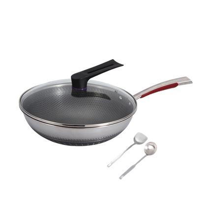 316 벌집-양면-뚜껑이있는 32cm-강철 삽/강철 숟가락
