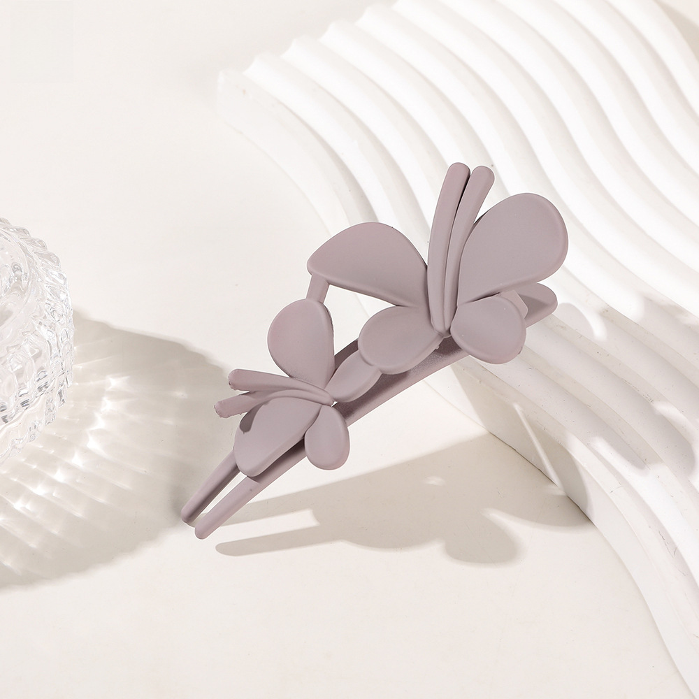 Qiyue matt värvi küljeklamber suur juuksenõel pesu näoklamber küljeklamber lihtne tukk juuksenõel pardilindiga peakate_voghion.com