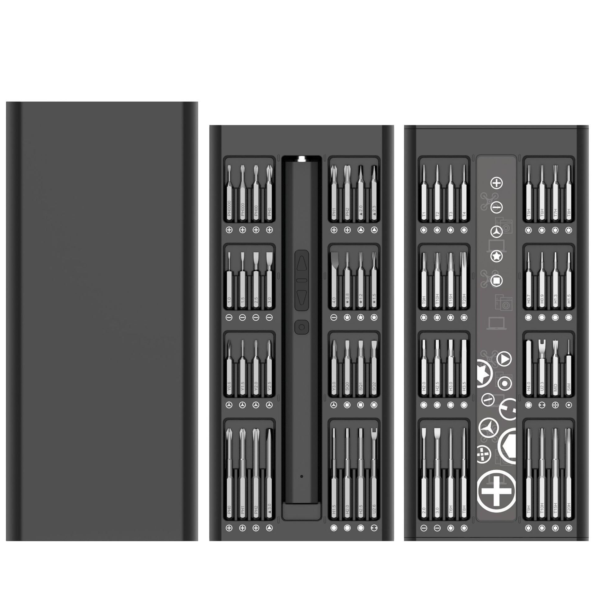 66-in-1 Household Rechargeable Electric Screwdriver Set, Mobile Phone Repair, Tablet Disassembly and Repair Tool Set, Screwdriver