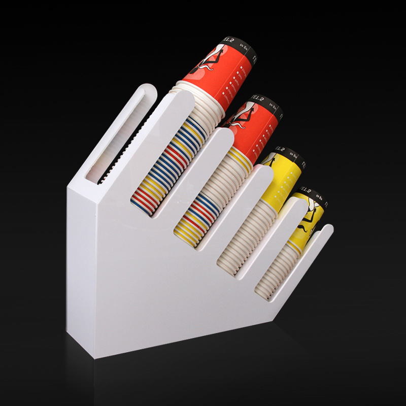 Acrylic cup holder paper cup taker cup holder coffee milk tea shop commercial paper cup storage rack cross-border wholesale manufacturer