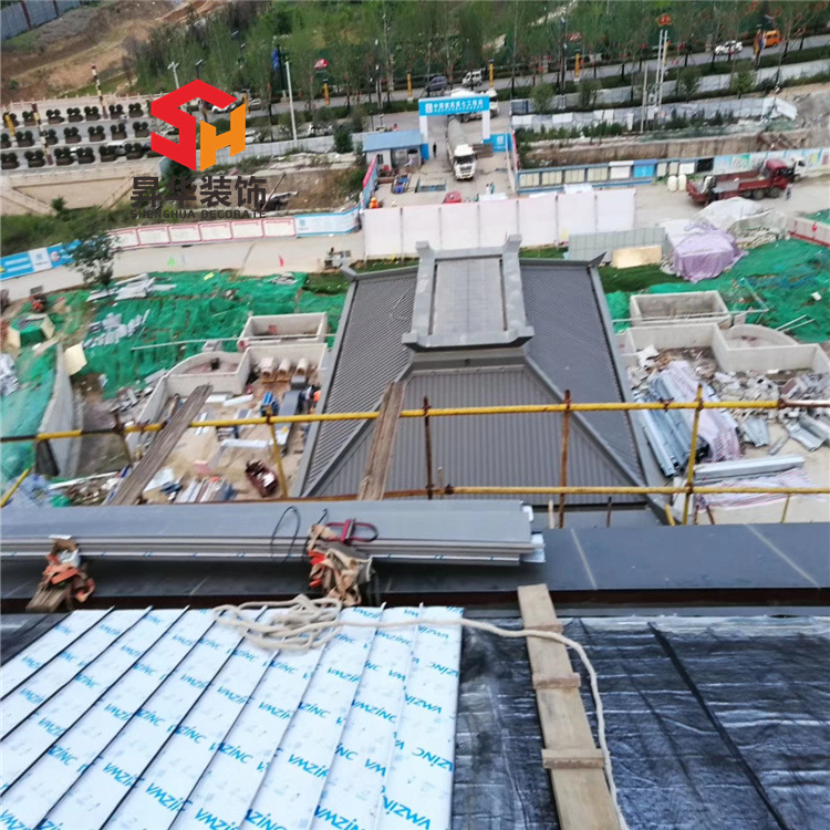 源头厂家直销 0.7厚25400型 钛锌板立边咬合金属屋面系统