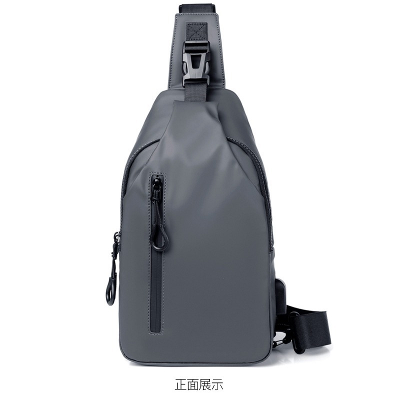 2022 primavera nueva textura de moda simple bolso de pecho de los hombres frente satchel bolso del teléfono móvil bolso de hombro cartera