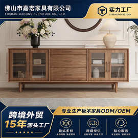 侘寂风格复古电视柜现代极简主义客厅设计师储物柜中世纪风格地柜