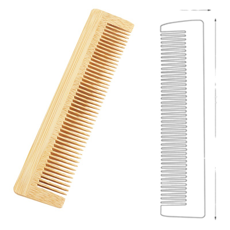 Hotel B & B wooden comb rectangular wooden comb comb handle can be marked with LOGO boxed 3 boxes