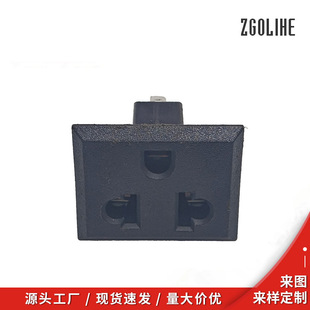 Manufacturer Supplies Power Sockets, Large American Standard 3-Hole Ac Desktop Panel Sockets, Industrial Sockets with Complete Specifications