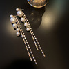 Silver needle, fashionable trend earrings from pearl, silver 925 sample, European style, wholesale