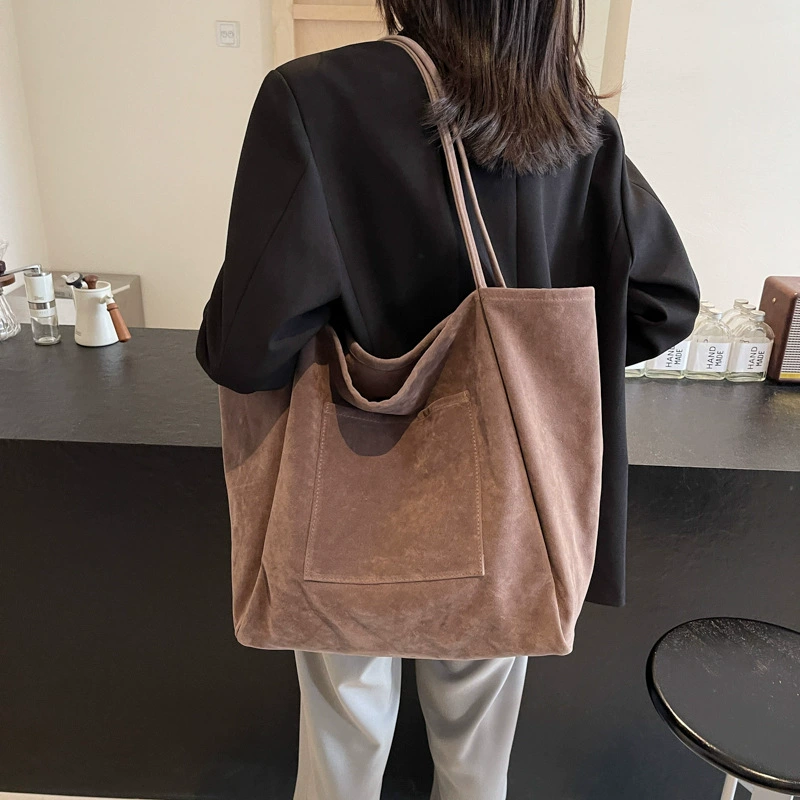 Matte capacious bag for leisure, city style