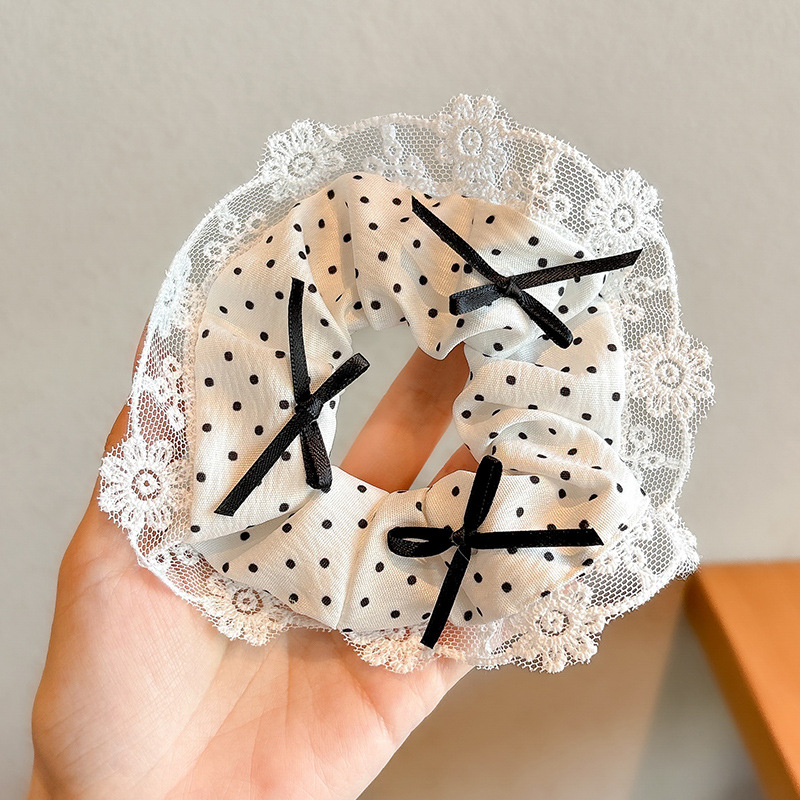 Primavera y verano coreanos, anillo de cabello de intestino grueso, nuevo tipo de cabello de cabello de cola de caballo, flor de bosque, cabello de sensación superior, adornos de cabello para mujeres