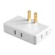 180-degree rotating plug two-hole conversion socket multi-function ultra-thin converter multi-hole one-three-pin conversion head