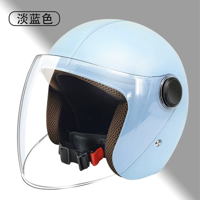 Seasons, Sun Protection, Battery Motorcycle – Motosiklet kaskı (dəbilqə) - light-blue