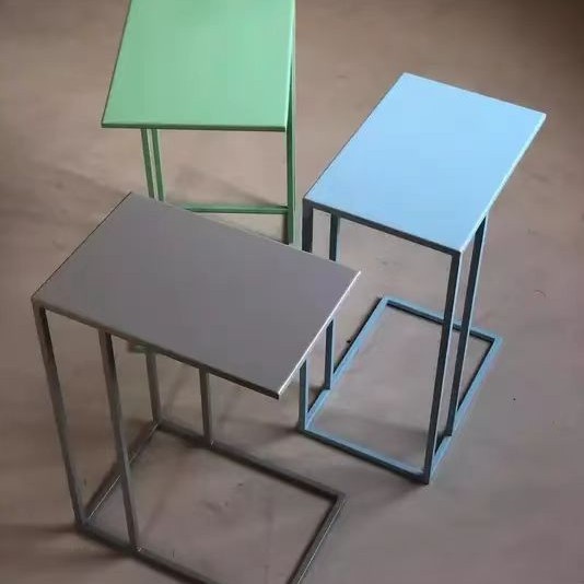 Mesa de esquina de estilo de diseñador Mesa pequeña simple de estilo nórdico, mesa de centro, sofá de sala de estar, mesa auxiliar, mesa de centro