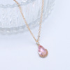 Brand sophisticated zirconium, pendant, necklace, simple and elegant design