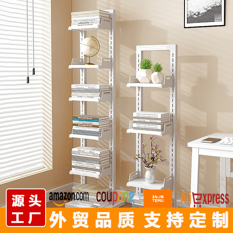 Invisible bookshelf floor shelf Wall home living room Iron small bookshelf stand simple corner creative bookcase