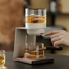 高硼硅耐热玻璃自动茶具套装家用轻奢懒人泡茶神器办公室喝茶壶杯