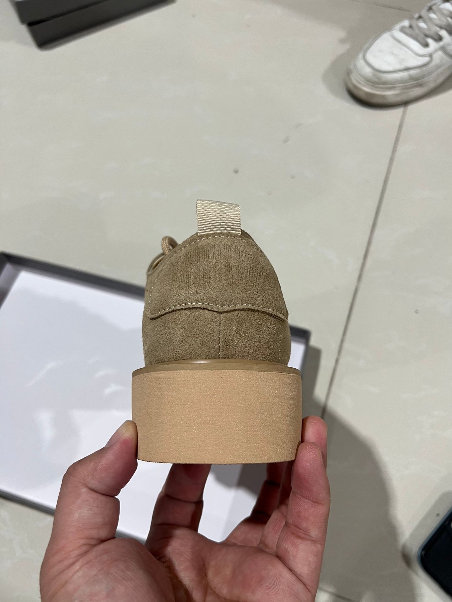 ShoeVault Derby Cow Suede Genuine Leather Toe Thick Low Top Big Yellow Boots Soft Bottom Non-Slip Fashion Men Shoes Trendy_voghion.com