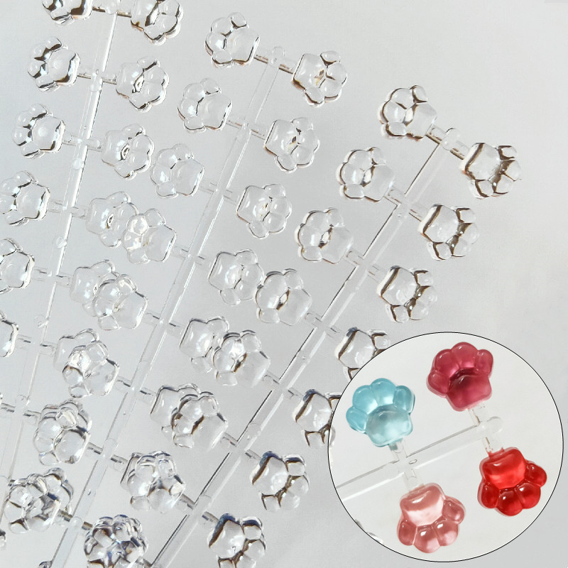 Nail art cartoon cat claw color card plastic beanie cute cat claw cat foot print plate nail diy color plate