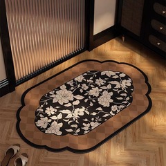 中古風珪藻泥マット高級感汚れに強いトイレ浴室吸水滑り止めマット速乾滑り止めカーペット