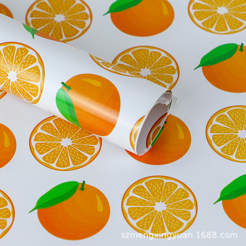 Creativo de cumpleaños dibujos animados simple papel de embalaje de vacaciones frutas pequeñas frescas regalos caja de regalo embalaje de cubierta