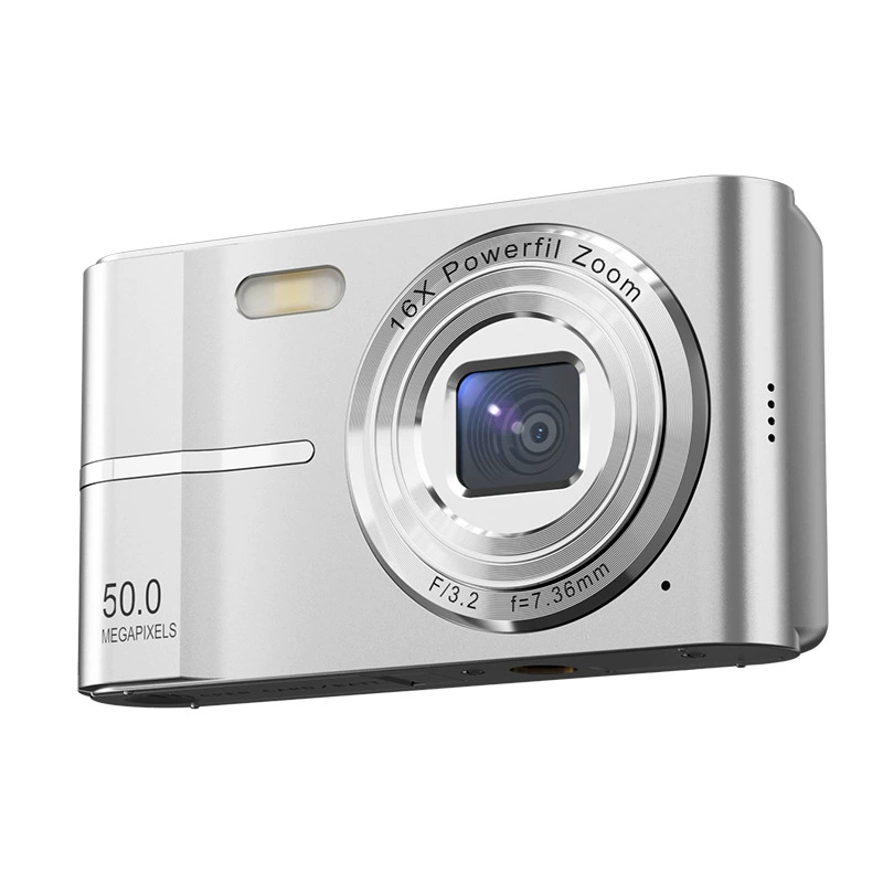 Digital Camera, 2.4-inch LCD, 50 MP Compact Pocket Camera, Multiple Colors & Memory Options