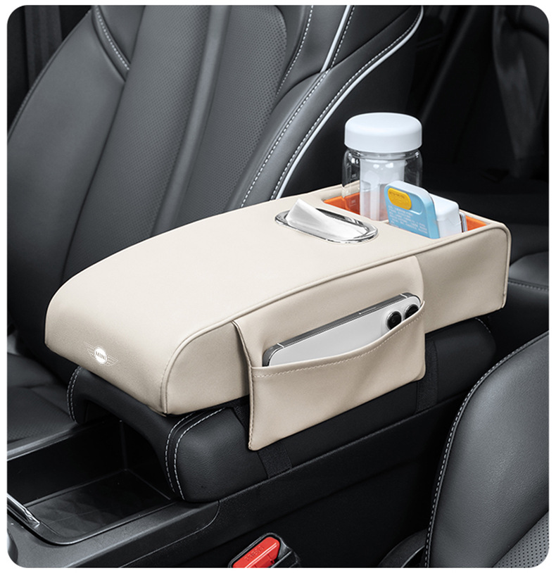 Suitable for BMW MINI with central control central armrest box storage box cooper F55F56F57 interior modification