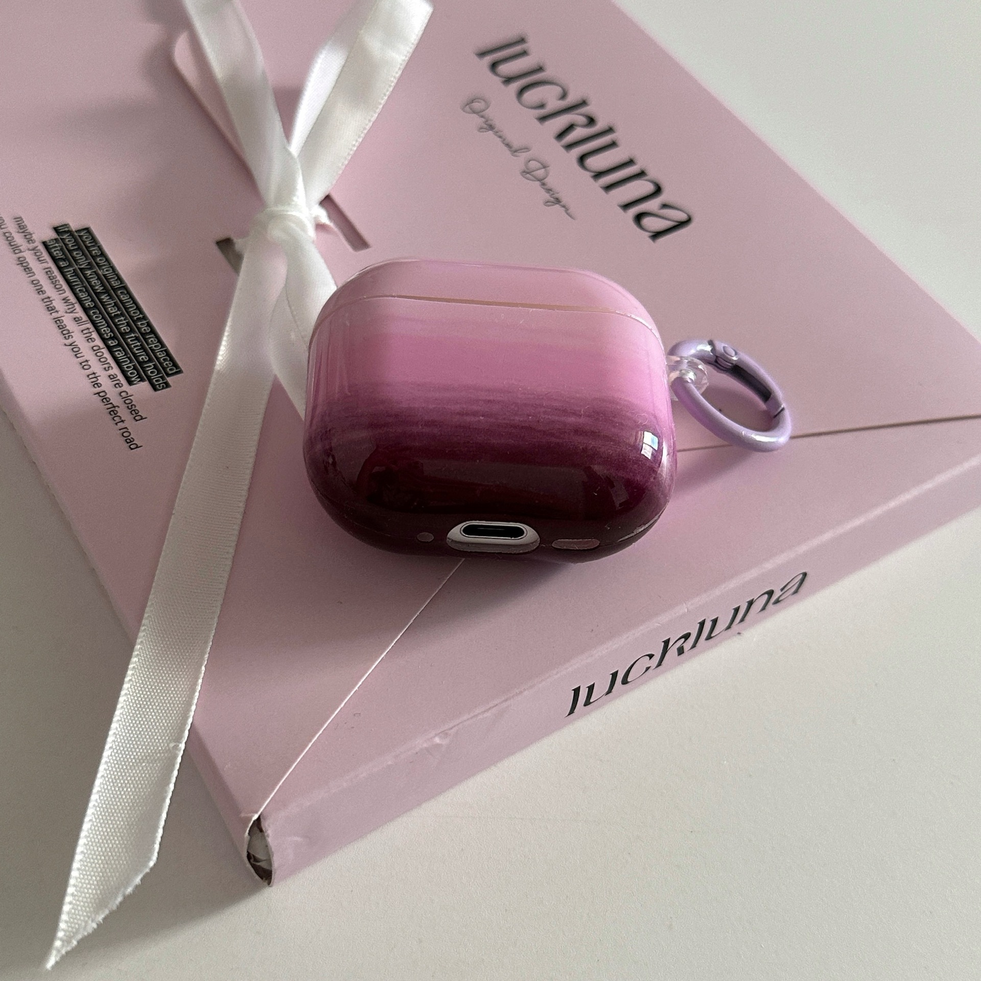 Anillo púrpura: difuminado degradado púrpura LEO