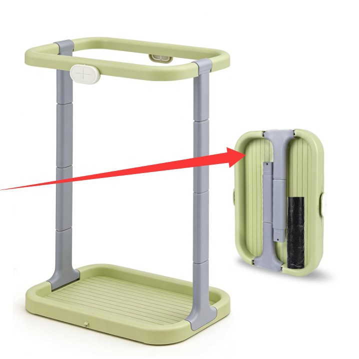 Estante de basura colgante estante de bolsa de basura grande al aire libre estante de almacenamiento de basura doméstica portátil soporte de plástico