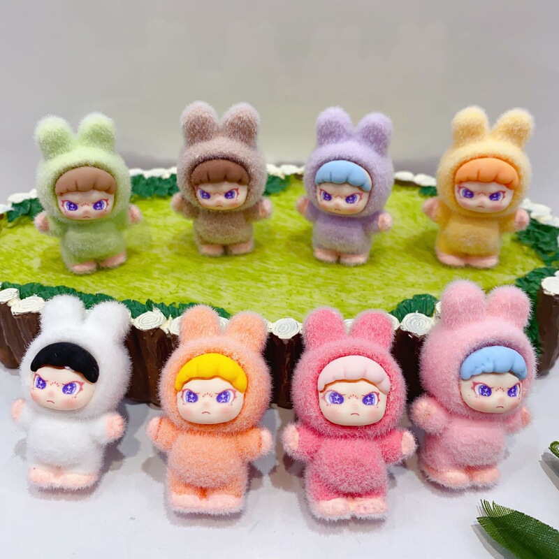 ネットセレブ人気植毛ミニかわいいフィギュア装飾品子供のおもちゃ卸売トレンディなバブル人形ブラインドバッグブラインドボックス|undefined