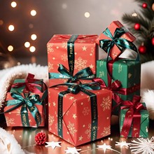圣诞礼盒空盒春节装饰品礼物盒礼品堆头新年场景氛围布置橱窗摆件