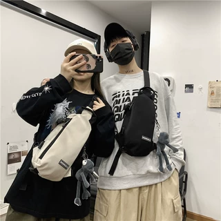 时尚新款胸包春游小包单间斜挎多功能背包潮酷骑行包大容量情侣包
