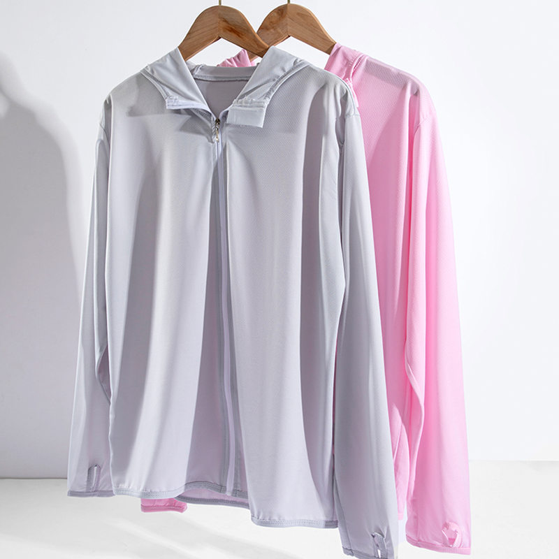 2023 Summer Ice Silk Sun Protection Clothing for Women: Outdoor Cycling Sun-Safe Wear, Breathable Cardigan with Hood, Trendy Skin-Friendly Jacket