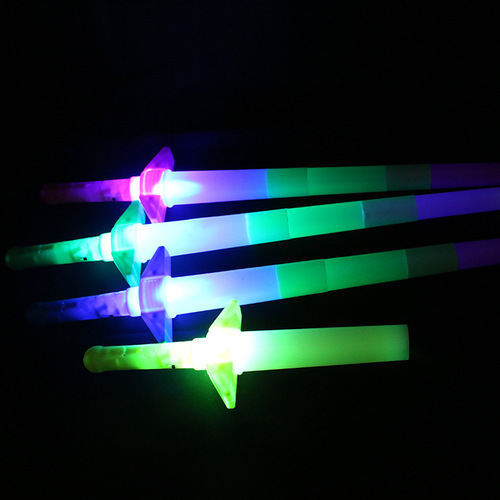 Large four-section glow stick telescopic stick concert glow stick props children's toys cheer stick flash stick wholesale