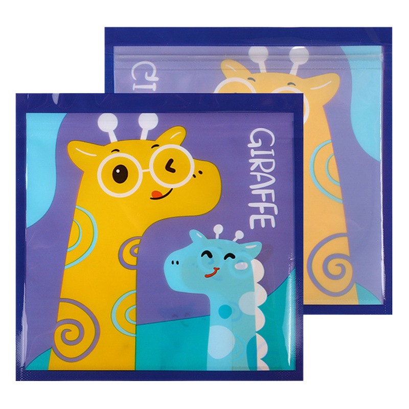 Corea del Sur lindo snack Candy ziplock bolsa chica cabeza hebilla joyería regalo embalaje bolsa de dibujos animados oso bolsa de almacenamiento